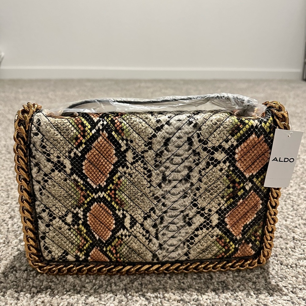 Aldo Multicolor Snake Print Women's Bag